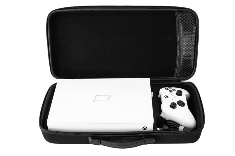 UPspec Gaming Store xScreen Case - Designed for Xbox - Holds the xScreen while attached to the Xbox Series S, plus an Xbox controller, the Xbox USB cable and power cable (not included) - Image 4